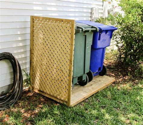 yard screens for trash cans.